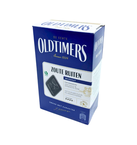 Old Timers  Mild Salt BLUE BOX Diamond Licorice 7.9 oz