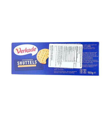 Verkade Shuttels Cheese & Onion Crackers 5.2 Oz