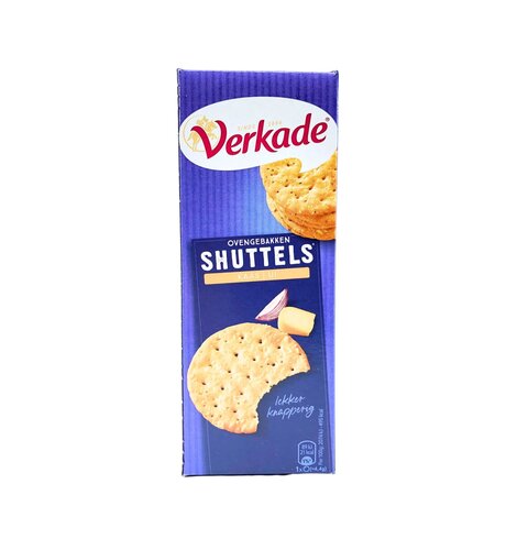 Verkade Shuttels Cheese & Onion Crackers 5.2 Oz