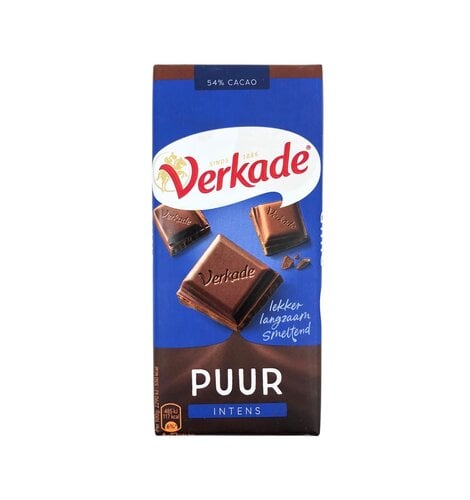 Verkade Dark  Chocolate Bar 3.9 Oz