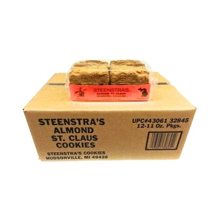 Steenstra's Speculaas Almond Windmill Cookies 12 Pack Case