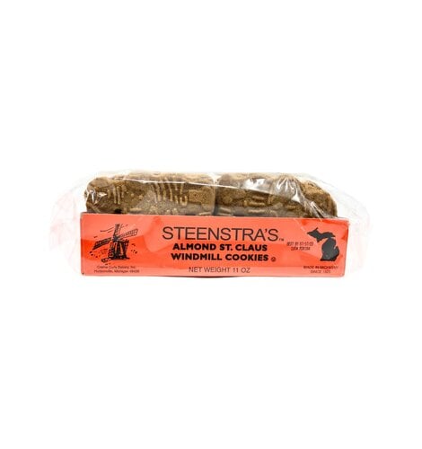 Steenstra's Speculaas Almond Windmill Cookies 12 Pack Case