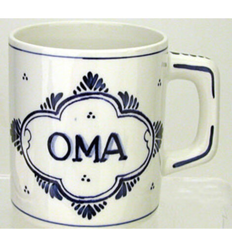 DeWit Hand Painted Delft OMA Mug