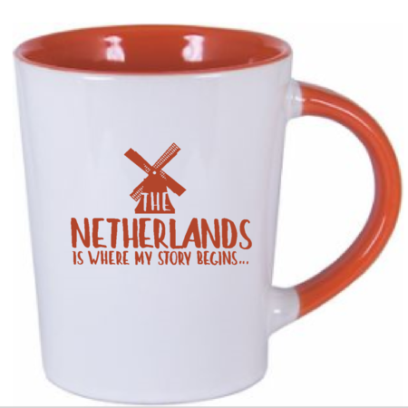 Netherlands is Where... Orange 12oz Mug