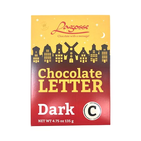 Lagosse Large Dark C Chocolate Letter 4.7 oz