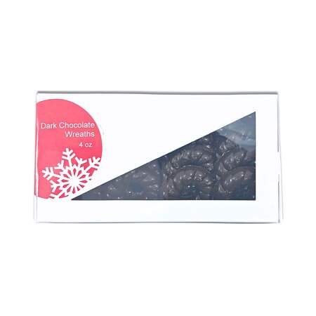 Martinez Dark Chocolate Wreaths  4 oz box