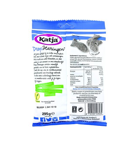 Katja Licorice Herring  10.5 oz oz Bag