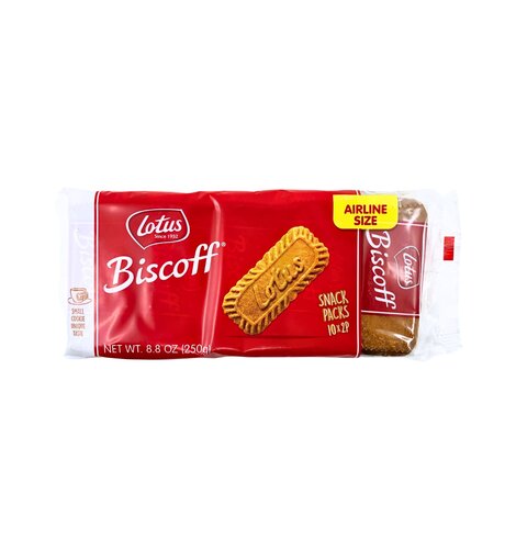 Biscoff Airline  Cookie  10-2 stay fresh packs 8.8 oz