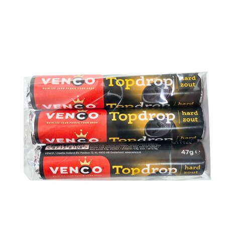 Venco TopDrop Licorice Rolls  5 pack