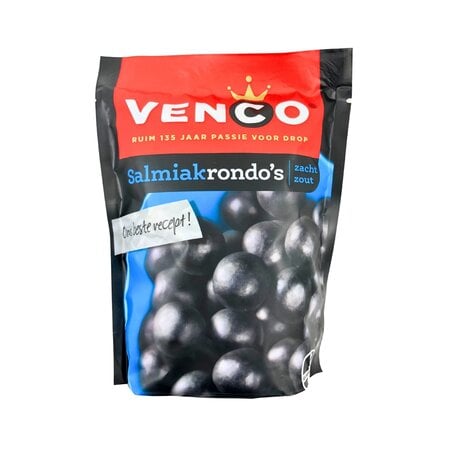 Venco Salmiak Licorice Balls(Rondos) 9.3 oz  263g