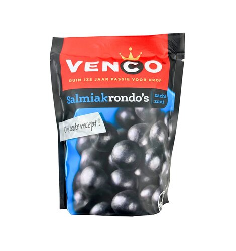 Venco Salmiak Licorice Balls(Rondos) 9.3 oz  263g