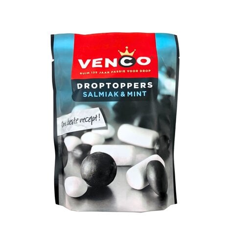 Venco Licorice Salmiak & Mint Topper 7.58 oz bag