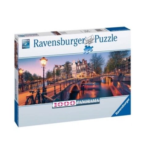 Evening in Amsterdam Panorama  Puzzle 1000 pc