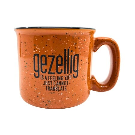 Gezellig is a feeling Ceramic Campfire Mug - Terra Cotta 15 oz