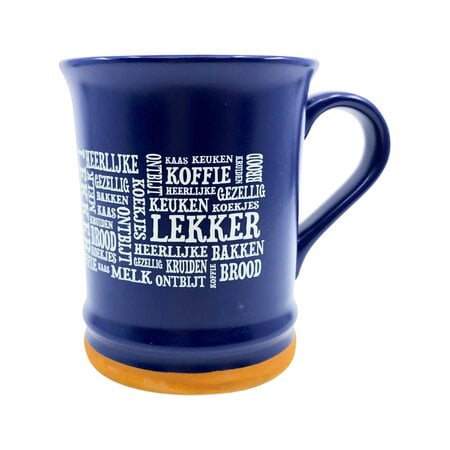 Lekker Word Mug New Dark Blue Style 15 oz