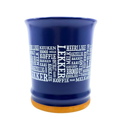 Lekker Word Mug New Dark Blue Style 15 oz