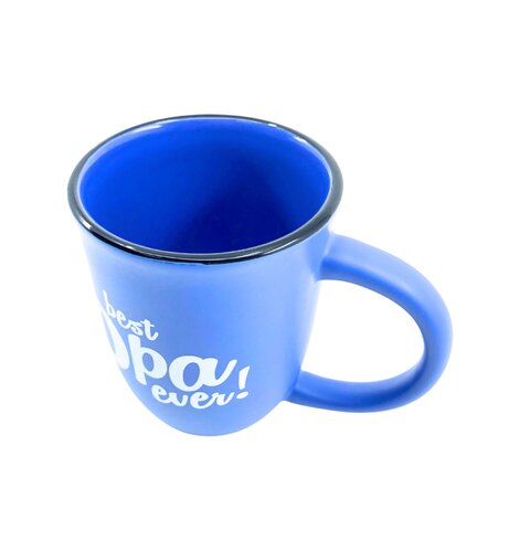Best Opa Ever Coffee Mug 16 oz Ocean Blue