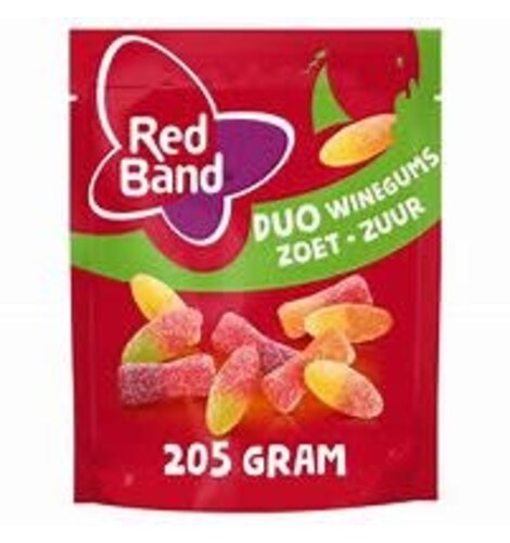 Red Band Sour Winegums  7.2 oz (205 gr) bag