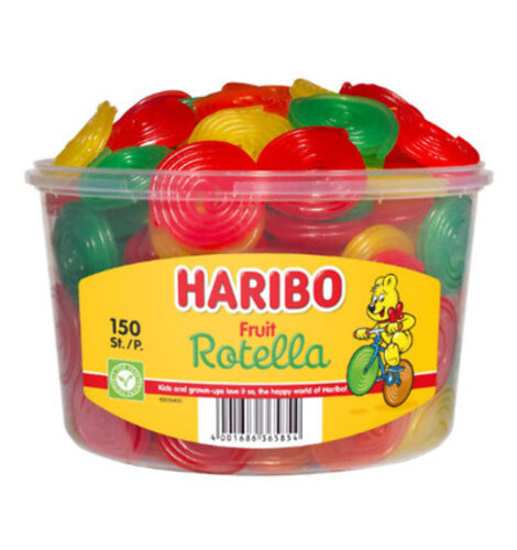 Haribo Fruit Rotella Drum 150pc
