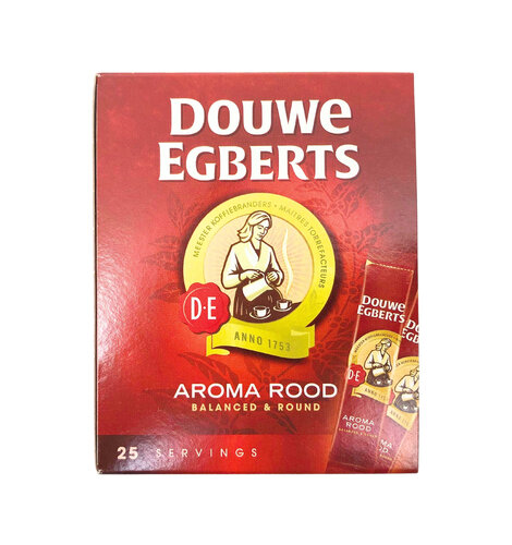 Douwe Egberts Aroma Instant Coffee Sticks 25 ct box