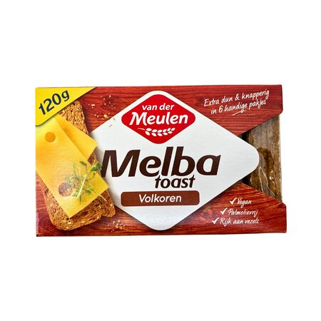 Vander Meulen Wholewheat  Melba Toast  3.5 oz dated 6/30/24