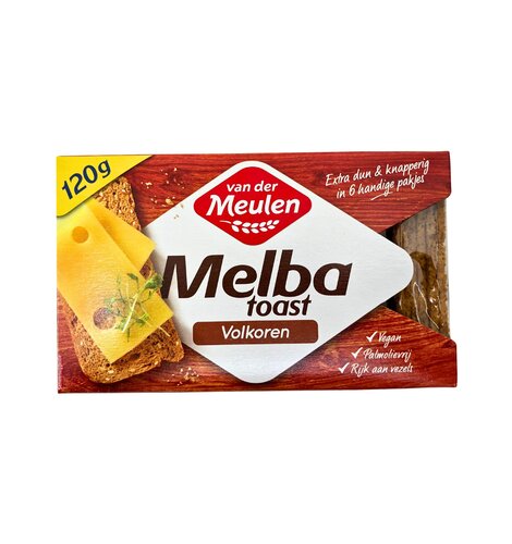 Vander Meulen Wholewheat  Melba Toast  3.5 oz dated 6/30/24