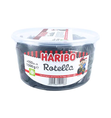 Haribo Rotella (Licorice wheels) Drum 150pc