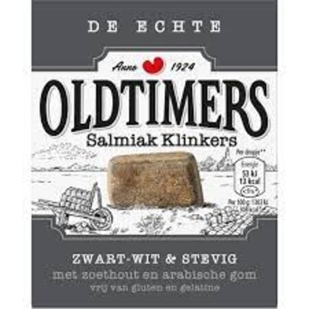 Old Timers Salmiak Cobblestones (Klinkers)  6.52 oz Gray Box