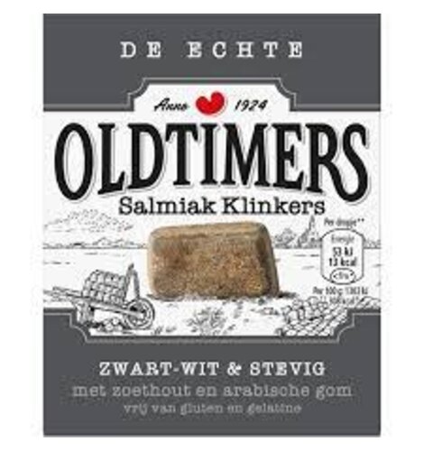Old Timers Salmiak Cobblestones (Klinkers)  6.52 oz Gray Box