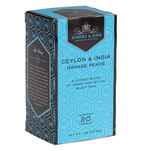 Harney & Sons Ceylon & India Orange Pekoe Tea 20 Ct Box