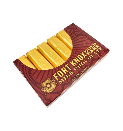 Fort Knox Milk Choc. Mini Gold Bars 2.96 Oz