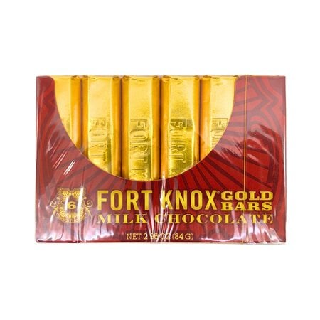 Fort Knox Milk Choc. Mini Gold Bars 2.96 Oz