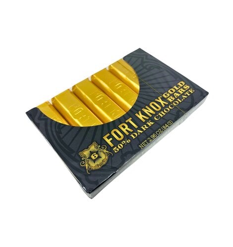 Fort Knox Dark Choc Mini Gold Bars 2.96 Oz