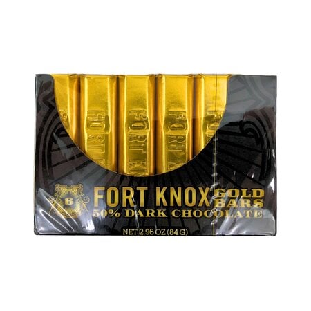 Fort Knox Dark Choc Mini Gold Bars 2.96 Oz