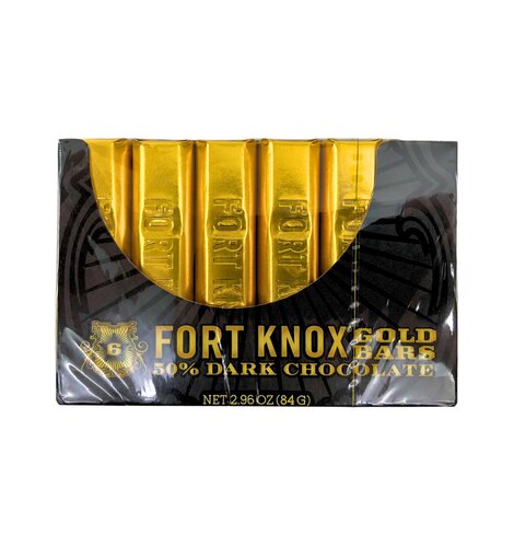Fort Knox Dark Choc Mini Gold Bars 2.96 Oz