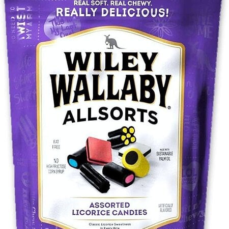 Wiley Wallaby Allsorts Licorice 10 Oz Bag