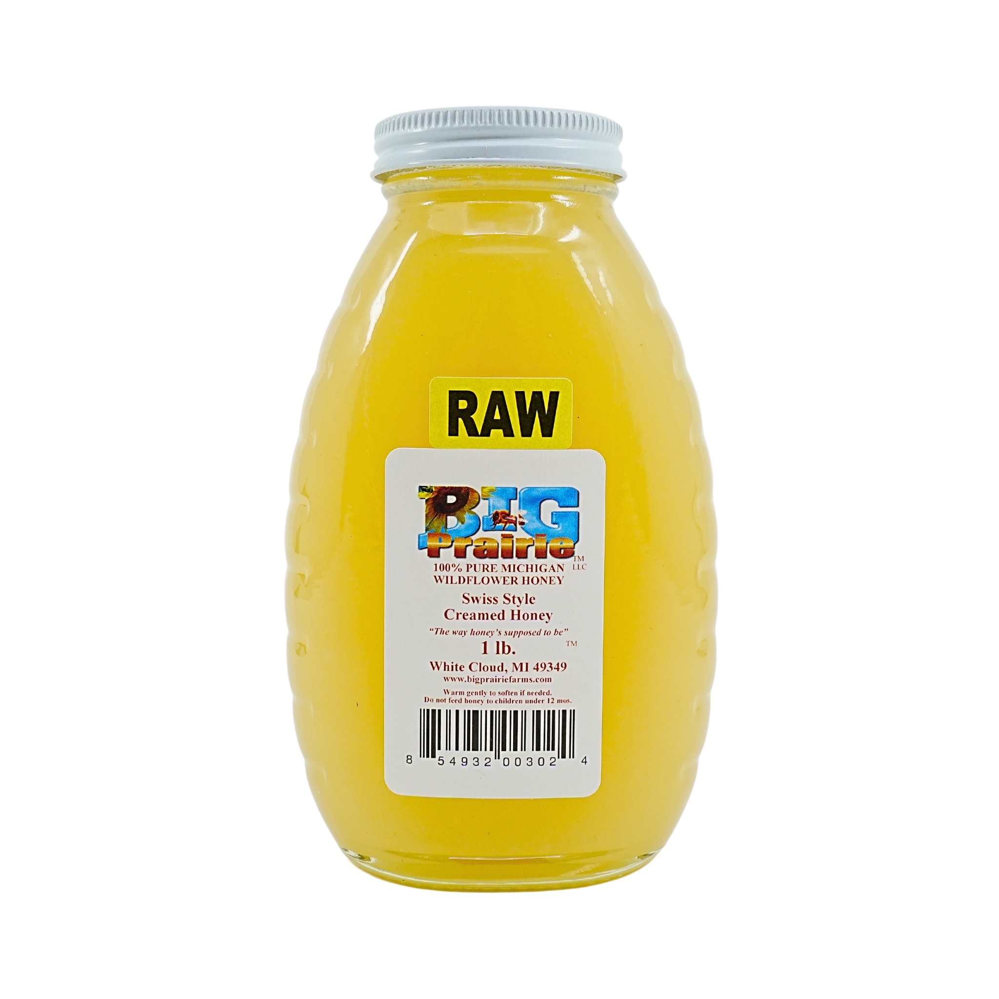 Big Prairie raw honey jar Peters Gourmet Market