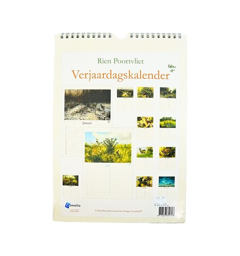 Rien Poortvliet Nature Birthday Calendar 11.5x8