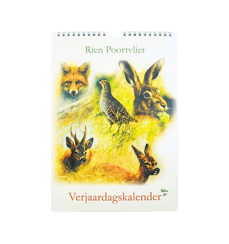 Rien Poortvliet Nature Birthday Calendar 11.5x8