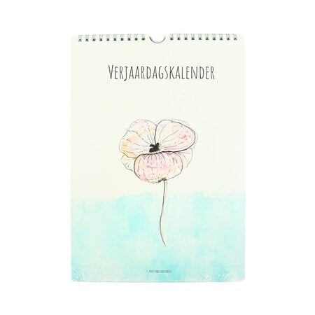 Petit Paris Illustrated Flowers Birthday Calendar