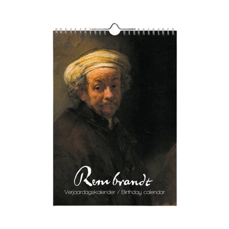 Rembrandt Birthday Calendar 8x12 inches