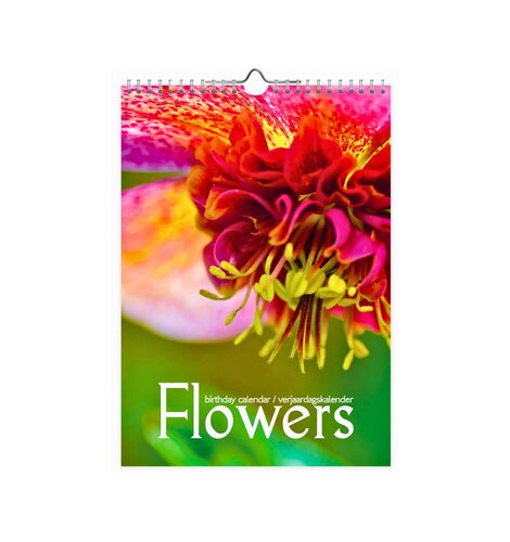 Flowers Bright Colors Birthday Calendar