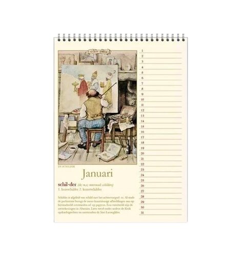 Anton Pieck Ambacht -Trades Birthday Calendar