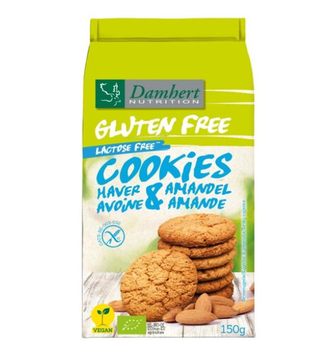 Damhert Gulten Free Oat Biscuit with Almonds  5.29 Oz