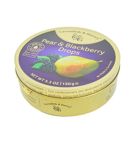 Cavendish & Harvey Pear And Blackberry 5.3oz Tin