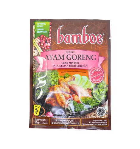 Bamboe Ayam Goreng Spices For Fried Chicken 1.2oz