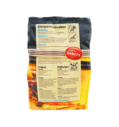 Chefs Bakery Complete Pancake Crepes Mix 2.2 lb Bag