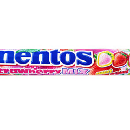 Mentos Strawberry Mix rolls (sweet, orig, & sour)