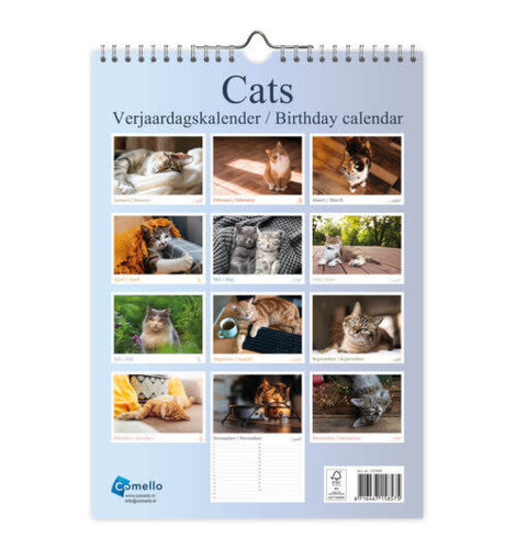 Birthday Calendar Cats