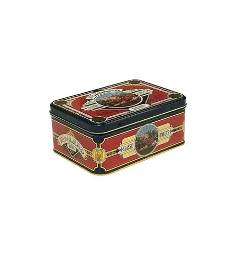 Holland Bike Deco Square Tin with Speculaas 14 oz
